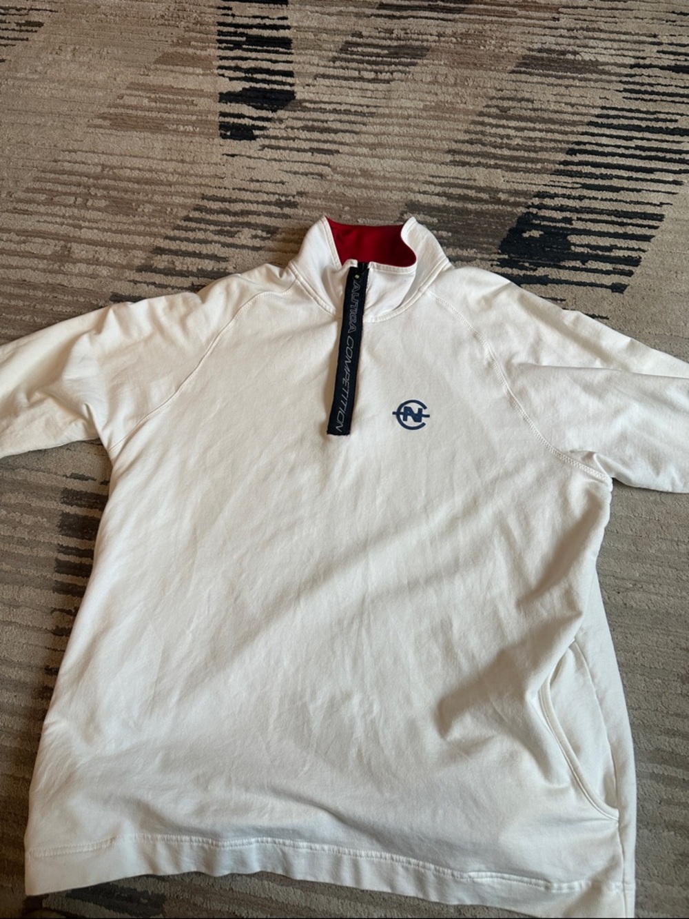 NAUTICA Competition Quarter-zip Pullover Mens (L) Long Sleeve
